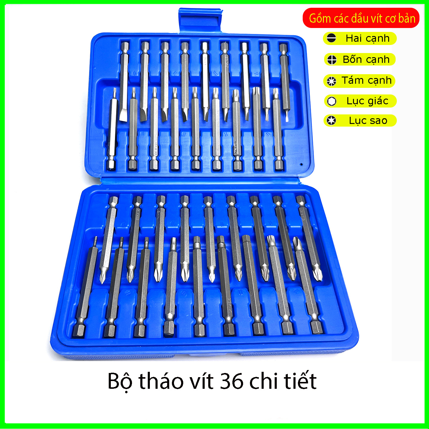 Bộ mũi tô vít đa năng chuôi lục giác 6.35mm - Ảnh 3