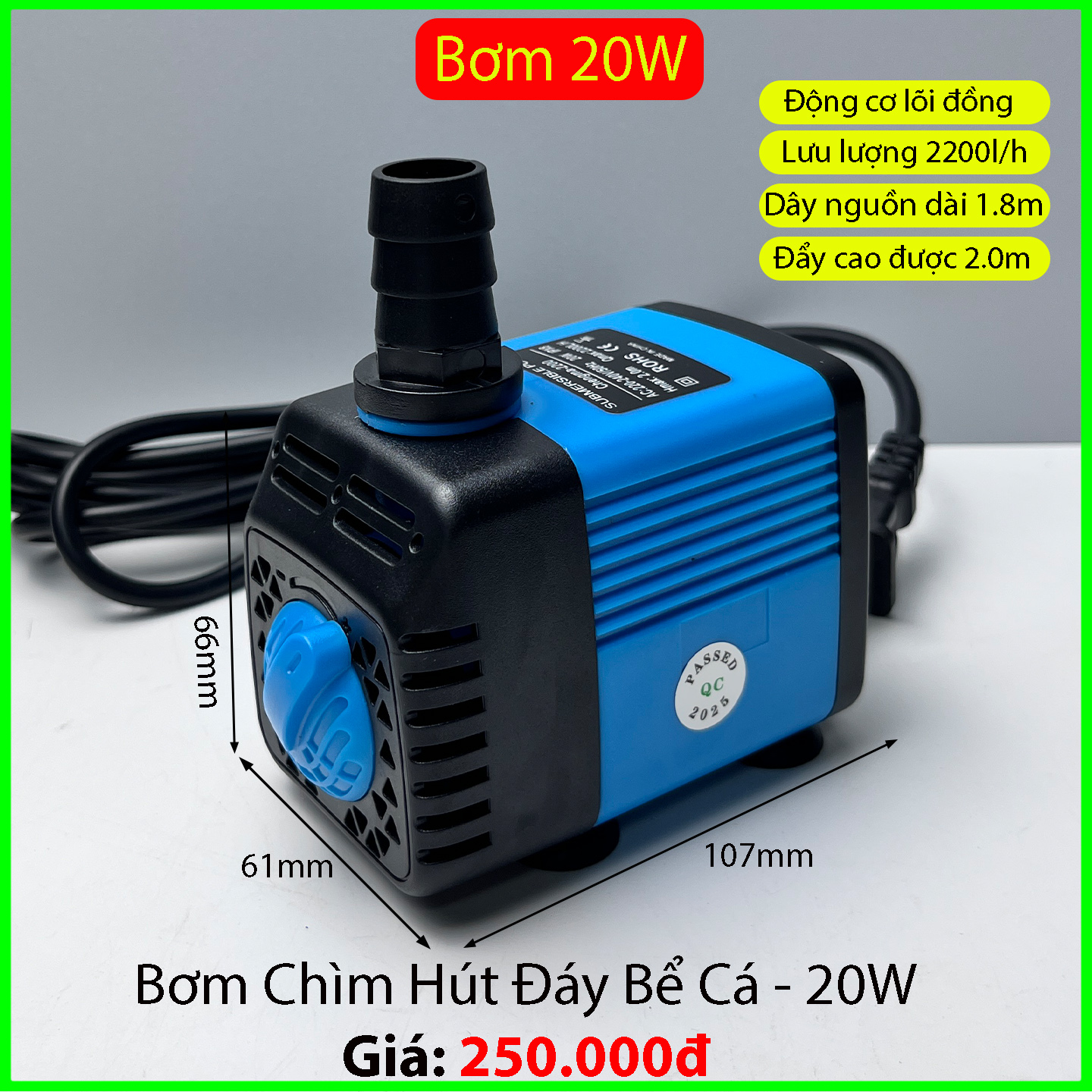 Bơm chìm hút đáy bể cá - Ảnh 6