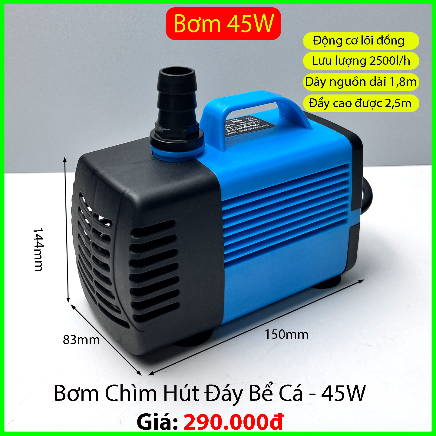 Bơm chìm hút đáy bể cá - Ảnh 7