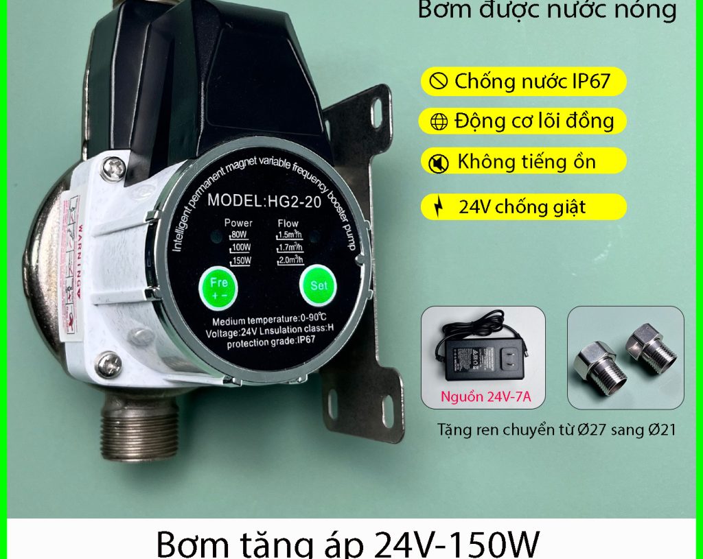 Bơm tăng áp 24V