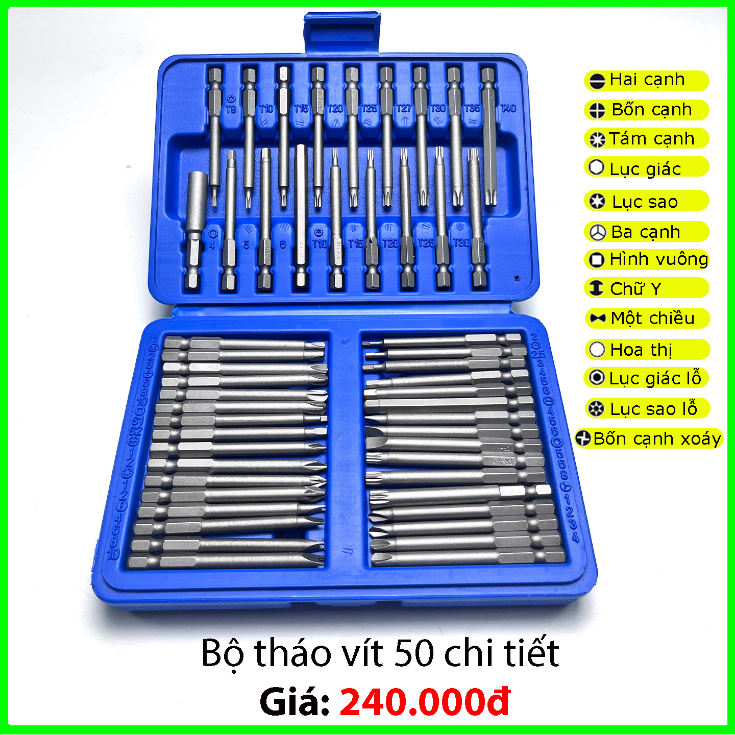 Bộ mũi tô vít đa năng chuôi lục giác 6.35mm