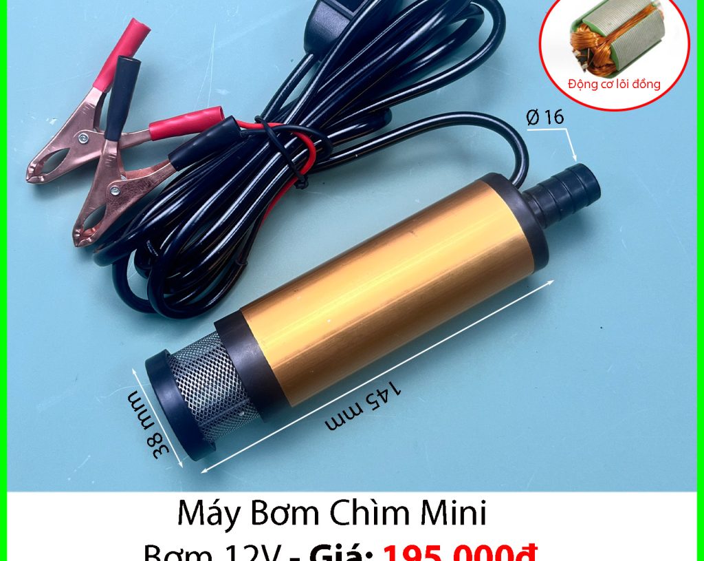 Bơm chìm mini 12-24V