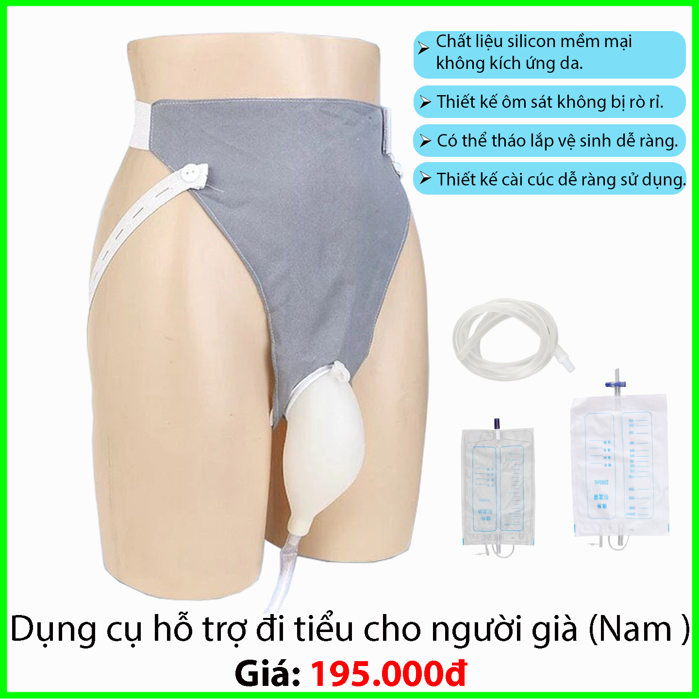 Dụng cụ hỗ trợ đi tiểu cho người già